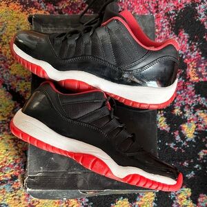 Jordan Black and Red Men's Sneakers